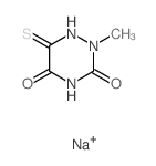 2-methyl-6-sulfanylidene-1,2,4-triazinane-3,5-dione结构式