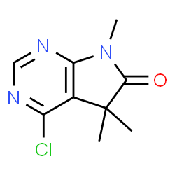 4-氯-5,5,7-三甲基-5H,6H,7H-吡咯并[2,3-d]嘧啶-6-酮结构式