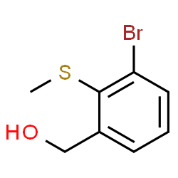 [3-Bromo-2-(methylsulfanyl)phenyl]methanol Structure