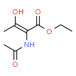 2-Butenoic acid,2-(acetylamino)-3-hydroxy-,ethyl ester Structure