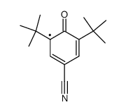 4-cyano-2,6-di-t-butylphenoxyl radical结构式