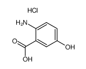 2-amino-5-hydroxy-benzoic acid , hydrochloride Structure
