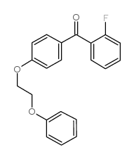 2-氟-4’-(2-苯氧基乙氧基)苯并苯酮结构式