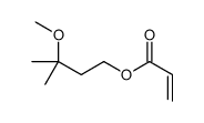 (3-methoxy-3-methylbutyl) prop-2-enoate Structure