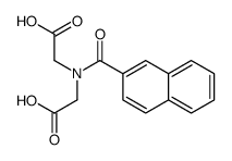 2-[carboxymethyl(naphthalene-2-carbonyl)amino]acetic acid Structure