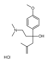 alpha-(2-(Dimethylamino)ethyl)-p-methoxy-alpha-(2-methylallyl)benzyl a lcohol hydrochloride结构式