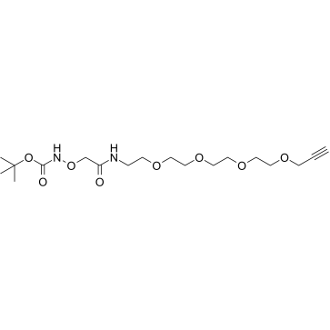 Boc-aminooxy-amide-PEG4-propargyl图片