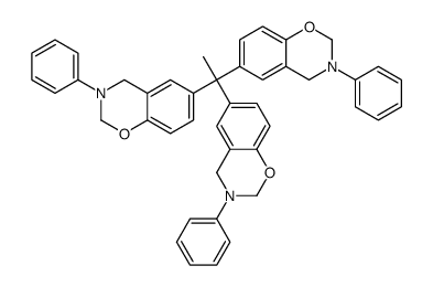 6-[1,1-bis(3-phenyl-2,4-dihydro-1,3-benzoxazin-6-yl)ethyl]-3-phenyl-2,4-dihydro-1,3-benzoxazine结构式