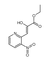 2-hydroxy-3-(3-nitropyridin-2-yl)acrylic acid ethyl ester Structure