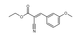 2-cyano-3-(3-methoxyphenyl)acrylic acid ethyl ester Structure