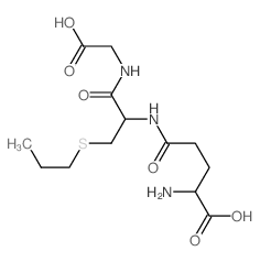 Glycine, L-g-glutamyl-S-propyl-L-cysteinyl- Structure