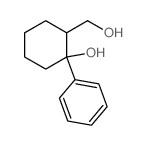 2-(hydroxymethyl)-1-phenyl-cyclohexan-1-ol结构式
