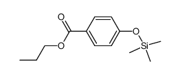 4-[(Trimethylsilyl)oxy]benzoic acid propyl ester结构式