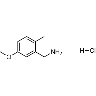 (5-甲氧基-2-甲基苯基)甲胺盐酸盐结构式