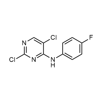 2,5-Dichloro-N-(4-fluorophenyl)pyrimidin-4-amine Structure