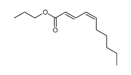 propyl (E,Z)-2,4-decadienoate structure