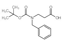 3-{苄基[(叔丁氧基)羰基]氨基}丙酸结构式
