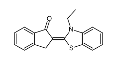 2-(3-ethyl-1,3-benzothiazol-2-ylidene)-3H-inden-1-one Structure