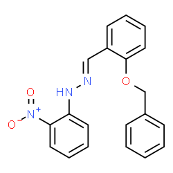 1-[2-(benzyloxy)benzylidene]-2-(2-nitrophenyl)hydrazine Structure