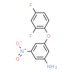 3-(2,4-Difluorophenoxy)-5-nitroaniline结构式