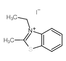 3-乙基-2-甲基碘化苯并噻唑鎓结构式