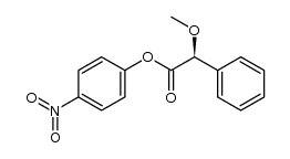 (S)-2-Methoxy-2-phenylessigsaeure-4-nitrophenylester结构式