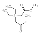 Acetic acid,2,2'-(diethylstannylene)bis-, dimethyl ester (9CI) structure