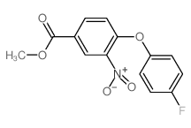 Methyl 4-(4-fluorophenoxy)-3-nitrobenzenecarboxylate Structure