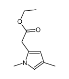 ethyl 1,4-dimethyl-1H-pyrrole-2-acetate Structure