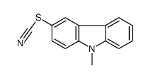 (9-methylcarbazol-3-yl) thiocyanate Structure