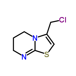 3-(Chloromethyl)-6,7-dihydro-5H-[1,3]thiazolo[3,2-a]pyrimidine结构式