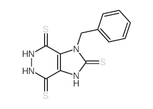 2H-Imidazo[4,5-d]pyridazine-2-thione, 1,3-dihydro-4,7-dimercapto-1-(phenylmethyl)-结构式