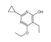 4(1H)-Pyrimidinone,2-cyclopropyl-6-ethoxy-5-ethyl-(9CI) structure