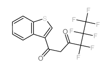 1-benzothiophen-3-yl-4,4,5,5,6,6,6-heptafluoro-hexane-1,3-dione Structure