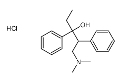 1-(dimethylamino)-2,3-diphenylpentan-3-ol,hydrochloride结构式