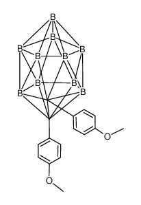 1,2-Bis-(4-methoxyphenyl)-o-carborane结构式