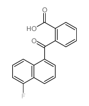2-(5-fluoronaphthalene-1-carbonyl)benzoic acid结构式
