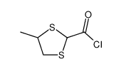 1,3-Dithiolane-2-carbonyl chloride, 4-methyl- (9CI) Structure