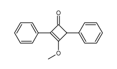 2,4-diphenyl-3-methoxy-2-cyclobuten-1-one结构式