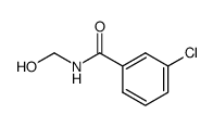 3-chloro-N-(hydroxymethyl)benzamide结构式