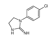 1-(4-chlorophenyl)-4,5-dihydroimidazol-2-amine结构式