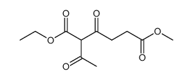 2-acetyl-3-oxo-adipic acid 1-ethyl-6-methyldiester Structure