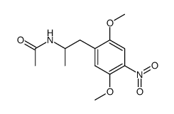 N-Acetyl-1-(2,5-dimethoxy-4-nitrophenyl)-2-aminopropan Structure