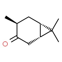 (1α,4α,6α)-4,7,7-trimethylbicyclo[4.1.0]heptan-3-one Structure