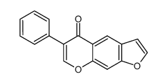 6-phenyl-furo[3,2-g]chromen-5-one Structure