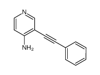 4-amino-3-(2-phenylethynyl)pyridine结构式