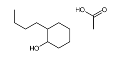 acetic acid,2-butylcyclohexan-1-ol Structure