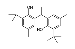 2-tert-butyl-6-[1-(3-tert-butyl-2-hydroxy-5-methylphenyl)ethyl]-4-methylphenol结构式