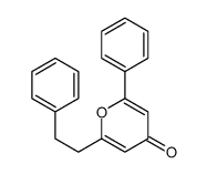 2-phenyl-6-(2-phenylethyl)pyran-4-one结构式