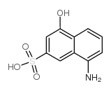 5-Amino-1-naphthol-3-sulfonic Acid structure